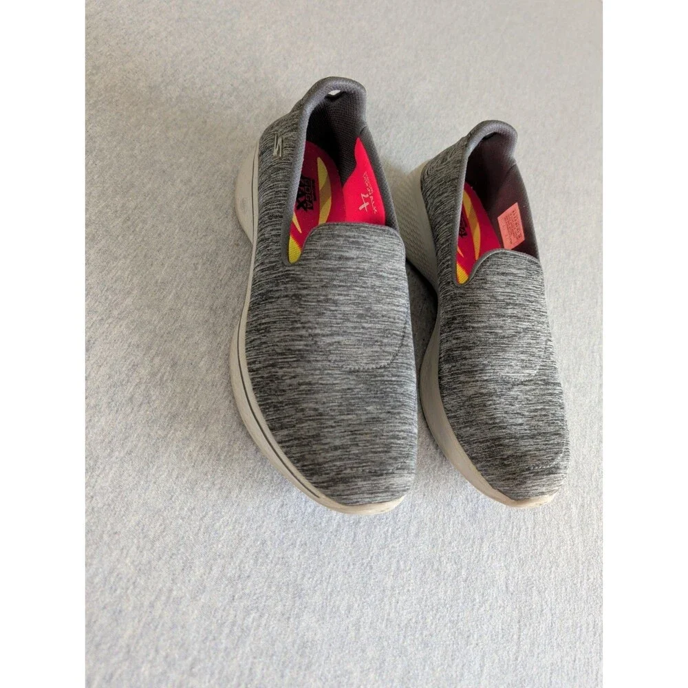 Sketchers Go Walk 4 Achiever Goga Max Grey Slip Athleisure 14165 Lightweight